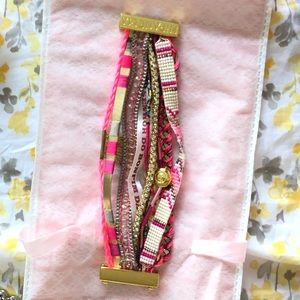 NWOT Hipanema Bracelet Pink Gold White